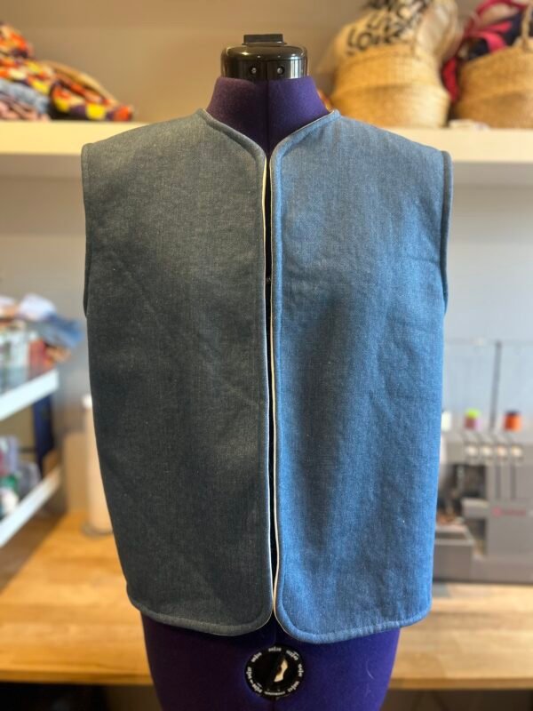 Gilet Réversible Jeans & Nuage – Image 3